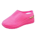 thumbnail image 5 of Women's Backless Wedge Casual Walking Shoes Non Slip Lightweight Mesh Slip On Platform Clogs, 5 of 6