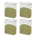 thumbnail image 2 of EastVita 4pcs Airtight Cereal Jar Storage Containers Set Waterproof Sealing Tank For Grain Sugar Flour Rice Nuts, 2 of 7