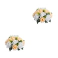 thumbnail image 2 of Ruiboury Exquisite And Elegant Fake Flower Ball Arrangement Bouquet For Beautiful Home Decor Rose Props champagne 2Set, 2 of 6