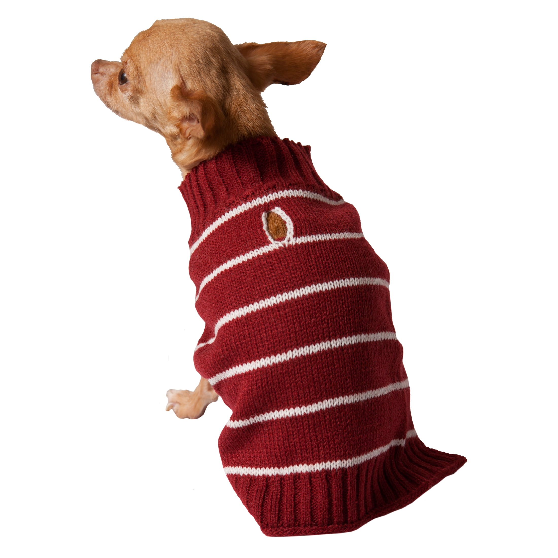 Vibrant Life Fall Rhubarb Basic Striped Dog Sweater