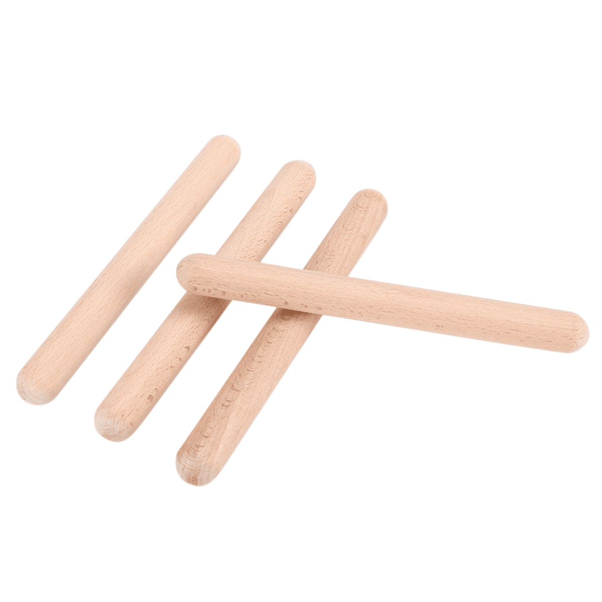 80 Pairs Classical Wood Claves Musical Percussion Instrument Natural Hardwood Rhythm Sticks Percussion Rhythm Sticks