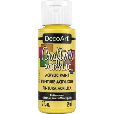 UPC: 0766218037336 | DecoArt Crafter s Acrylic Paint 2 oz. Buttercream