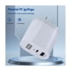 thumbnail image 3 of Cargador Carga Rápida 2 Usb Pd Qc3.0 65 W Con Cable Tipo C, 3 of 5