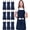 Navy, variant on Utopia Kitchen 10 Pack Bib Apron, Unisex Adjustable Aprons with 2 Pockets, Waterdrop Resistant Cooking Kitchen Chef Apron for Men Women