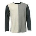 thumbnail image 3 of Hanes Jersey Knit Jogger & Split Front Top Black Sand Fleck Heather XL Men's, 3 of 5