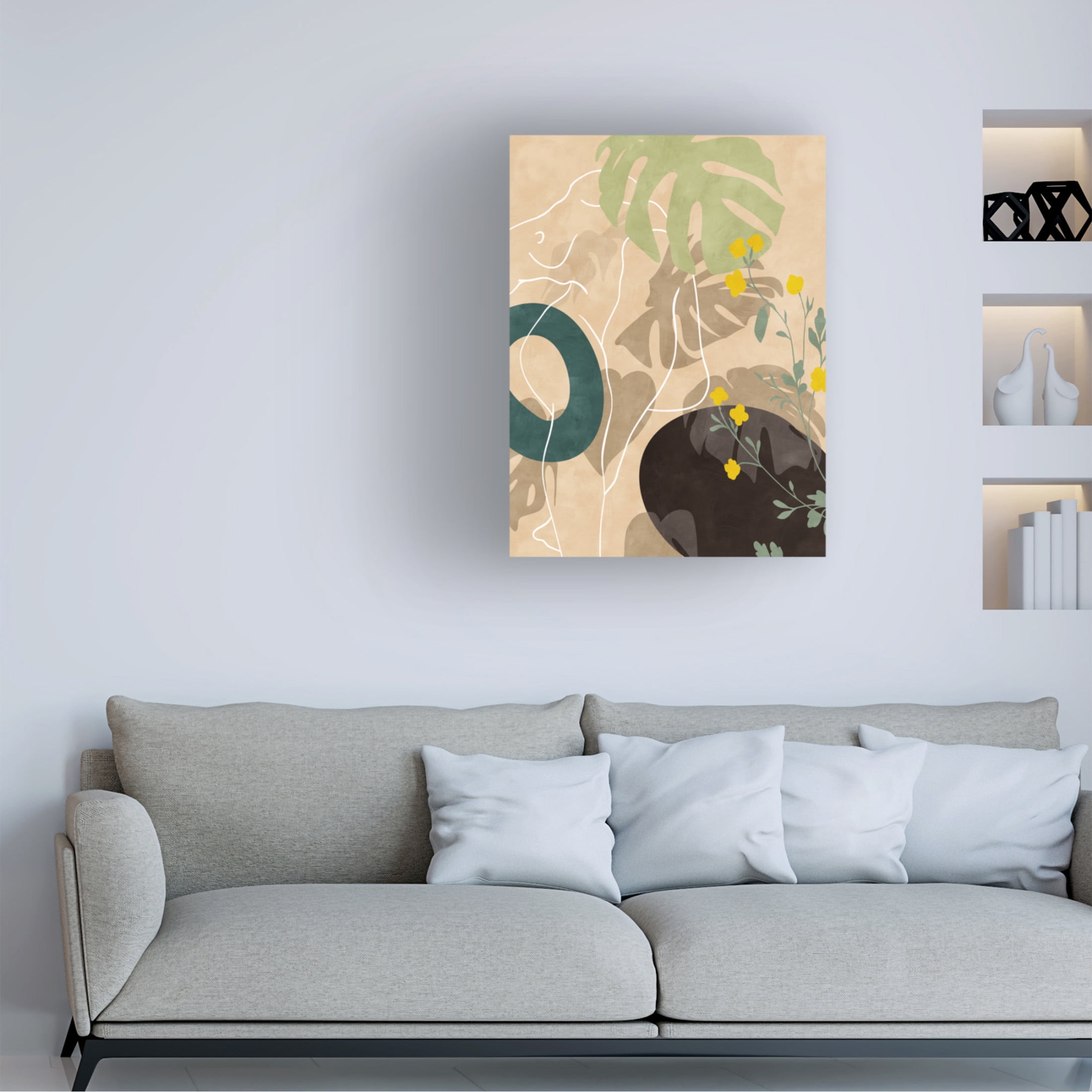 Trademark Fine Art Ana Rut Bre Leaves 25 Canvas Wall Art