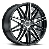 20x8.5 MKW M124 Gloss Black Machined Wheel 5x110/5x115 (40mm)