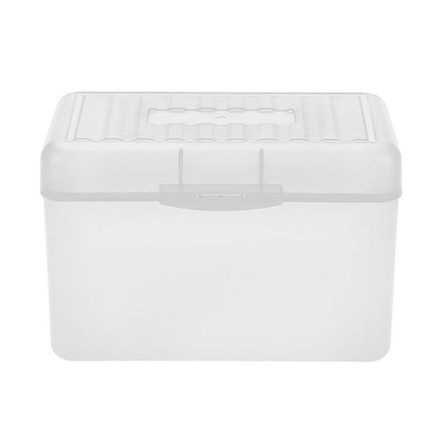 Yxwen Liquidation! Boîte à Cartes en Plastique Blanc Porte-Cartes Index Boîte à Cartes Index Boîte à Cartes de Note Porte-Cartes Flash Organisateur d'Index