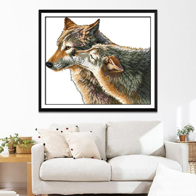 Patrón para Principiantes, Juego de Puntadas, de para Adultos, Artesanía Hecha a Mano Perfecta, Gran Regalo 11CT 52 × 44cm BLESIY Kits de punto de cruz estampado