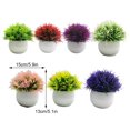 thumbnail image 3 of Guardoinrt 2piece Potted Simulation Plants Adding Beauty And Style To Any Setting Durable Pot Bonsai Ornament red lotus 1Set, 3 of 6