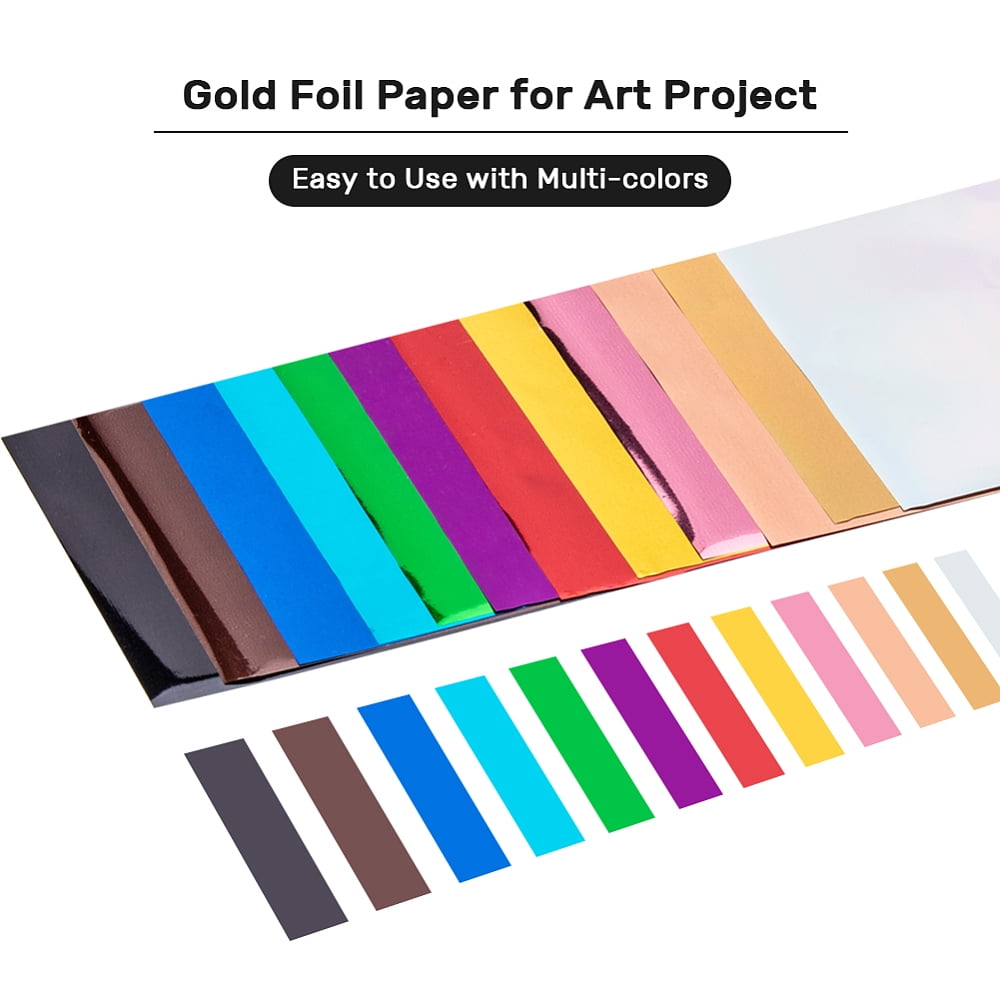 A4 Hot Stamping Foil Paper Transfer Foil Paper Elegance Laser Printer Craft Paper Mixed Color 28.5x21.1cm 60sheets/bag