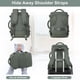 thumbnail image 3 of Mochila Sinaliy Personal Item impermeable para portátil de 16 pulgadas, color verde militar, 3 of 8