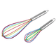 thumbnail image 1 of Batidores para cocinar Mini batidor de silicona Paquete de 2 batidores de huevos con globos de colores para mezclar batir batir, 1 of 5
