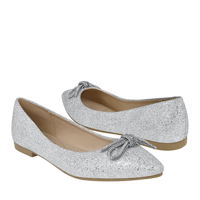 ZAPATOS DAMA STYLO 18713 GLITTER PLATA