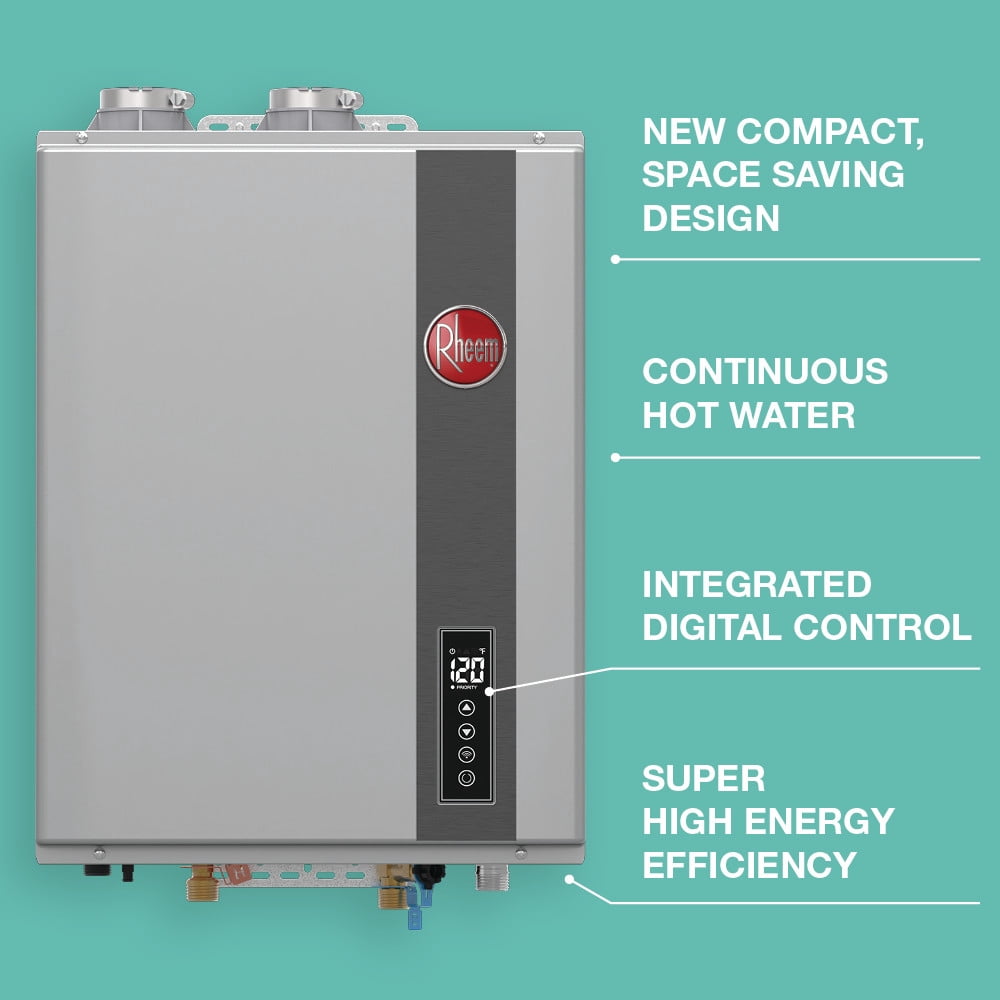 Rheem RTGH-95DVELP-3 Rheem Rtgh Series 9.5 GPM 199,900 BTU 120 Volt Residential Indoor