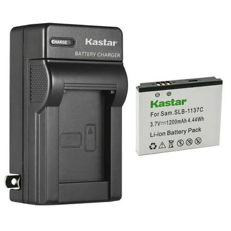 Kastar 1-Pack Battery and AC Wall Charger Replacement for Samsung SLB-1137C SLB1137C Battery Samsung i7 Samsung Digimax i7 Camera