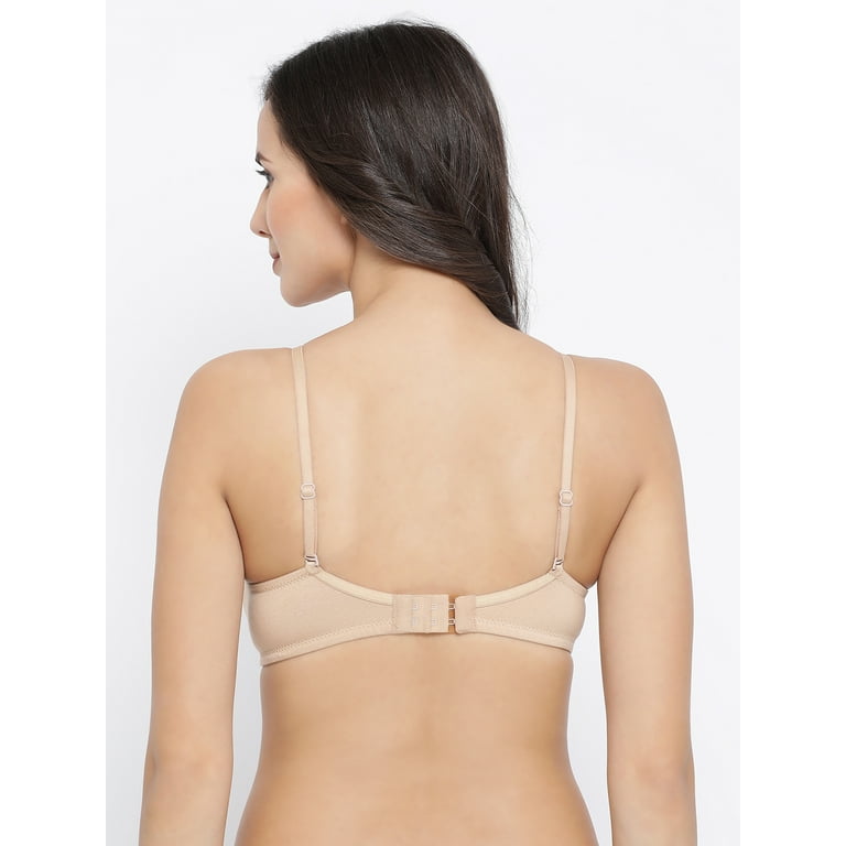 Buy Clovia Push Up Wired Full Coverage T-Shirt Bra - Beige at Rs.533 online