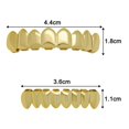 thumbnail image 5 of 18k Plated Gold Brass Tooth Set Shiny Hip Hop Gold Teeth Glossy, 5 of 5