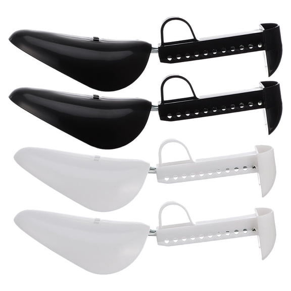 Raindrops 2 Pairs Shoe Stretchers for Men Traveling Storage Square PP Metal Plating Adjustable
