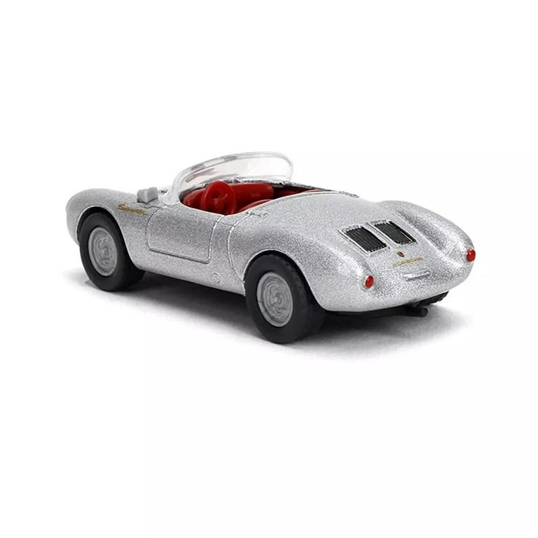 1955 Porsche 550 Spyder Silver Metallic with Red Interior