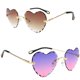 thumbnail image 4 of 2 Pedazos Gafas de terre Lentes de sin Montura Color Degradado 400 para Conducción, ejercicio al Púrpura + rojizo Fernando Gafas de sol para mujer, 4 of 8