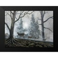 thumbnail image 2 of Lynnsy, B. 18x15 Black Modern Framed Museum Art Print Titled - Deer Path I, 2 of 5