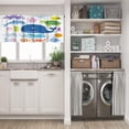 thumbnail image 3 of LALILO Kitchen Curtain Valance Blue Beautiful Mountains Winter Rod Pocket Window Curtain 52"x 18" Set of 2, 3 of 7