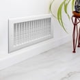 thumbnail image 2 of Hart & Cooley 12 x 6 Inch Air Vent Cover, Aluminum Register w/ Multi-Shutter Damper, White, 2 of 3