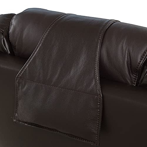 Octane Seating Recliner Head & Neck Pillow Diamond Stitch Brown Leather