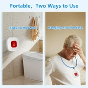 Panic Button, Pagers Life Alert Systems for Seniors no Monthly Fee, Compatible with Tuya Smart/Smart Life(9.9*cm)