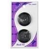 Le Bouton 1" 4-Hole Grey Button, 2 Count
