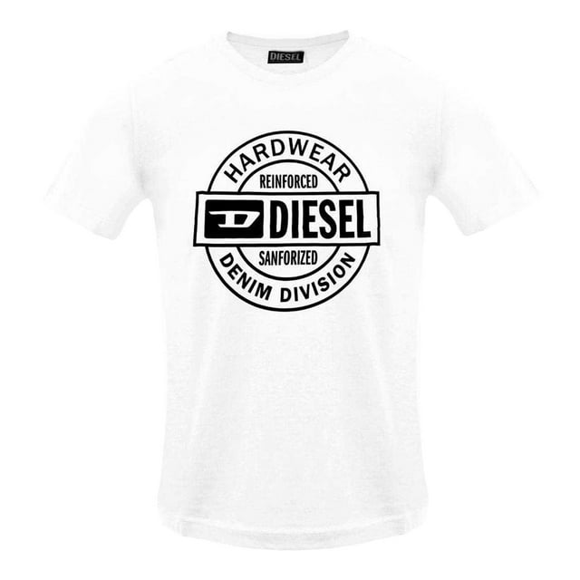 Diesel T-Shirt à Logo Circulaire pour Hommes Hardware
