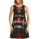 thumbnail image 1 of Disketp Wonderful Time Christmas para Vestido sin Mangas para Mujeres, Vestidos de Verano para Mujeres, Casual y Holgado para la Playa, 1 of 7