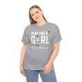 thumbnail image 3 of Play like Girl try to keep up for Clark 22 Basketball fan Unisex Cotton Tee, 3 of 7