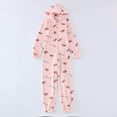 thumbnail image 1 of Combinaison Grande Taille pour Femmes aux Formes, Pyjama à Manches Longues, Body, Tenues de Nuit, Combinaison à Capuche, Combinaison pour Femmes en Liquidation, 1 of 9