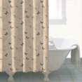 thumbnail image 4 of Beige Butterfly Pattern Shower Curtain 72"x72" ,Bathroom Decorative Shower Curtains Set with 12 Hooks,Modern Waterproof Washable Shower Curtain, 4 of 6