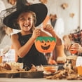 thumbnail image 4 of Fiudx Bolsas de Dulces de Halloween, Diseño Naranja y Negro, Gran Capacidad para Golosinas y Juguetes, Tela No Tejida, Duraderas y Ligeras, Ideal para Pedir Dulces, Fiestas Temáticas, 1 Bolsa., 4 of 6