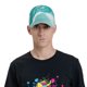 thumbnail image 4 of Balery Teal Turquoise 1 Gorra de béisbol de tamaño ajustable para correr, entrenar y actividades al aire libre. Gorra de papá para todas las estaciones., 4 of 6