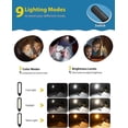 thumbnail image 2 of Lámpara De Lectura Abrazadera Para Libros Recargable Con 3 Niveles De Brillo Y 3 Colores Y 60 Horas De Duración, Luz De Lectura Para Libros Súper Ligera Para Un Uso Cómodo, 2 of 5