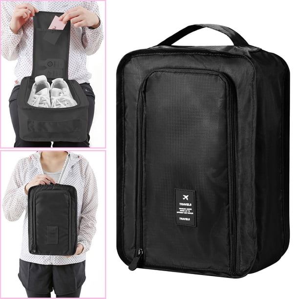 Portable Shoe Storage Organizer Bag Foldable Travel Carrying Case Multifunctional Storage Box for Korean Shoes Hand Carry Shoe Organizer, Ukhbmc
