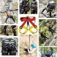 thumbnail image 3 of 2x Cinturón de protección contra caídas tallado en árbol para hombre para mujer, arnés de rapeo con equipo de escalada en roca-medio cuerpo, 4 shamjiam arnés de escalada en roca, 3 of 9