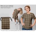 thumbnail image 5 of oneOone Polyester Spandex Light Brown Fabric Asian Tye & Dye Dress Material Fabric Print Fabric By The Yard 56 Inch Wide, 5 of 5