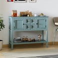 thumbnail image 2 of Costway Buffet Bahut Armoire Console d'Entrée avec 2 Portes et 2 Tiroirs Bleu, 2 of 10