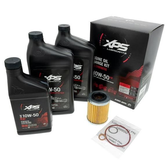 Can-Am 9779252 BRP XPS 4T 10W-50 Rotax Engine Oil Change Kit 500cc Engines