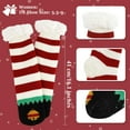 thumbnail image 4 of Slipper Socks for Women with Grippers Non Slip Fuzzy Grip Winter Warm Cozy Thick Comfy Soft Fleece Cabin Socks, 4 of 6