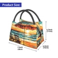 thumbnail image 2 of Easygdp Beach Umbrella Sunset Bolsa de Almuerzo Insulada Reutilizable, Bolsa de Mano y Bandolera para Oficina, Trabajo, Viajes, 2 of 6