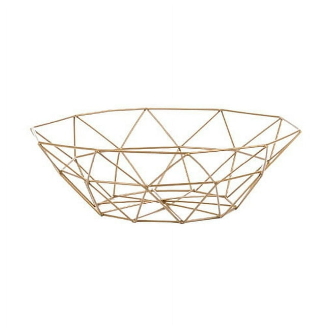 Frutero para encimera de cocina, moderna cesta de alambre de metal para verduras, ideal para pan y aperitivos, soporte decorativo para frutas y verduras, ideal para encimera, mesa o centro de mesa.