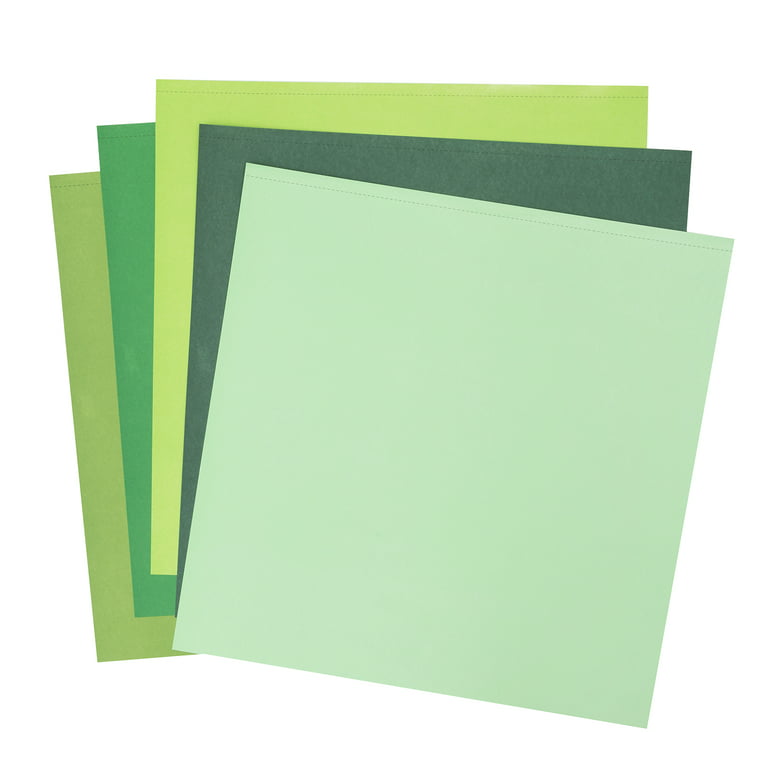 12x12 Metallic Green One Sided Cardstock Paper 65 10 Pcs. 