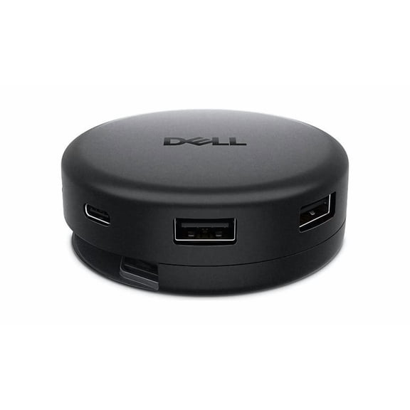 Dell Pro 7-in-1 USB-C Travel Hub - for Webcam, Monitor, Speaker - 7 Port(s) - USB Type C - 2 Displays Supported - 6K @ 60Hz - 6144 x 3160 - 4 x USB Ports - 2 x USB Type-A Ports - USB Type-A - 2 x U...