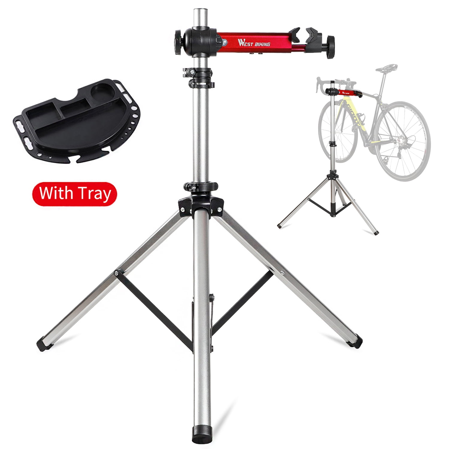 West Biking Adjustable Bike Repair Stand Bicycle Workstand with Tool